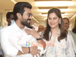 Photos: Ram Charan and wife Upasana Kamineni pose with their newborn daughter