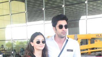 Ranbir Kapoor, Alia Bhatt twin in black outfits as they pose with a fan in  Dubai
