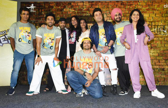 photos richa chadha ali fazal pulkit samrat varun sharma manjot singh and director mrigdeep singh lamba celebrate 10 years of fukrey 11
