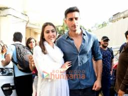 Photos: Sara Ali Khan and Ibrahim Ali Khan snapped outside Juhu PVR