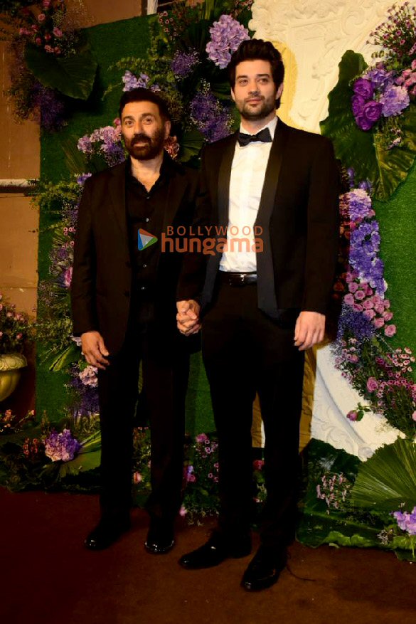 photos sunny deol bobby deol and others attend karan deol and drisha acharyas wedding reception 6