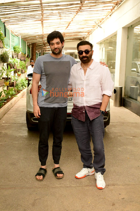 Photos: Sunny Deol and Rajveer Deol snapped in Juhu Photos: Sunny Deol and Rajveer Deol snapped in Juhu