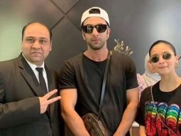 Alia Bhatt and Ranbir Kapoor strike a pose with fan during shopping expedition at Dubai Mall; see picture