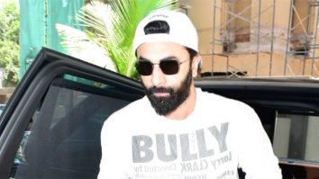 Ranbir Kapoor gets clicked by paps at T-series office sporting a white cap