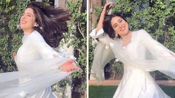 Sara Ali Khan celebrates the success of Zara Hatke Zara Bachke in her ethereal white anarkali kurta