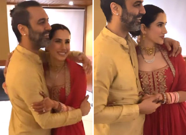 Newlywed Sonnalli Seygall stuns in a red outfit at her wedding party; updates her surname on social media