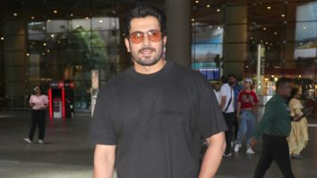 Sunny Singh Nijjar looks fab sporting a casual black tshirt at the airport