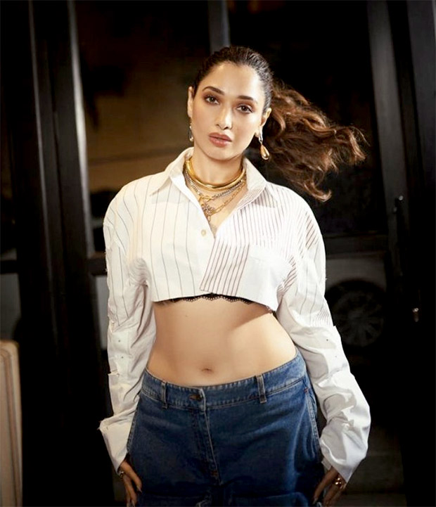 Tamannah Bhatia looks cooler than ever in a crop shirt, detachable jeans worth Rs.2 Lakh