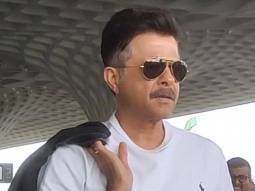 The absolute fitness icon, Anil Kapoor strikes a pose at the airport
