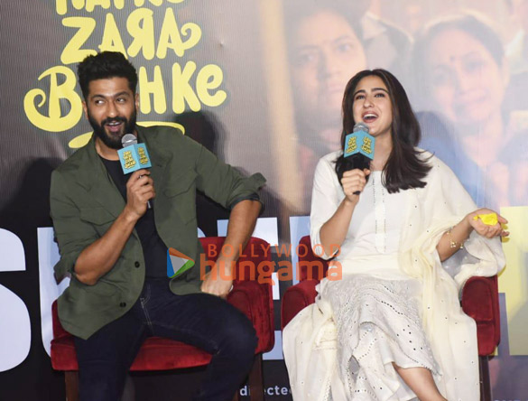 vicky kaushal sara ali khan and others come together for a press conference to celebrate the success of zara hatke zara bachke 3 2