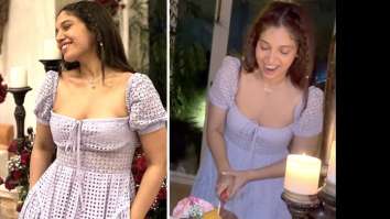 Bhumi Pednekar is the perfect summer Birthday Girl in her cute lilac empire line dress from Ms.Self Portrait