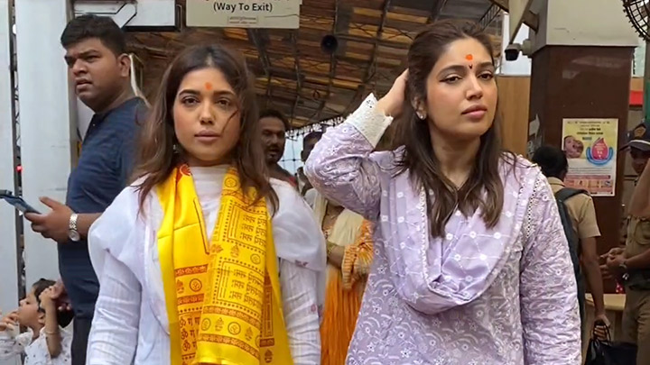 Bhumi Pednekar looks pretty in a lavender salwar as she gets clicked ...