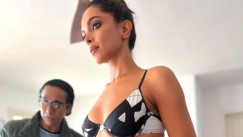 Deepika Padukone raises the temperature with her enviable abs in monochrome bikini; Ranveer Singh reacts