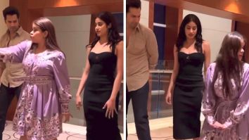 Varun Dhawan and Janhvi Kapoor’s hilarious “Chik chik zig zig” dance with influencer Dharna leaves fans in stitches