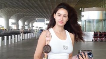 Disha Patani looks cute as she smiles for paps at the airport