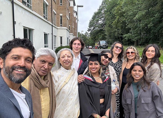 Farhan Akhtar shares family photo featuring ex-wife Adhuna Bhabani at daughter Shakya's convocation; check post here