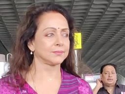 Gorgeous as always! Hema Malini gets clicked at the airport