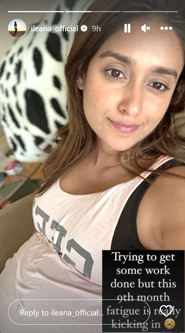 Ileana D'Cruz embraces motherhood and opens up about 9th month fatigue; shares new picture