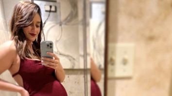 Ileana D’Cruz embraces motherhood with grace and style, rocking her radiant maternity fashion in this stunning crimson dress
