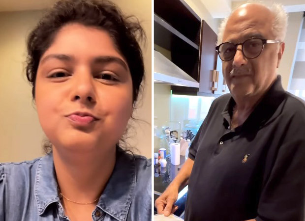 Anshula Kapoor shares video of dad Boney Kapoor making her breakfast, Janhvi and Khushi Kapoor react