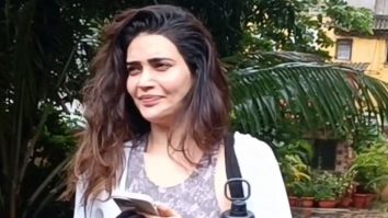 Karishma Tanna poses for paps post workout session