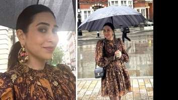Karisma Kapoor shares pictures from her lovely rainy-day adventure in London dressed in brown printed mini dress