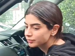 Khushi Kapoor gets clicked by paps post workout session