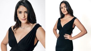 Mrunal Thakur sets hearts pounding and jaws dropping in her bold black dress with daring slit