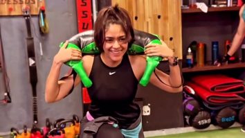 Mrunal Thakur shares a glimpse of her rigorous training as she hits the gym