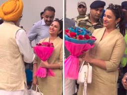 Unseen video: Parineeti Chopra and Raghav Chadha greeted with a lavish welcome at Amritsar airport