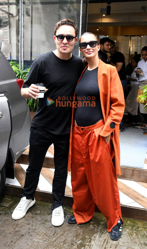 photos amy jackson and her husband snapped at farmers cafe in bandra 1