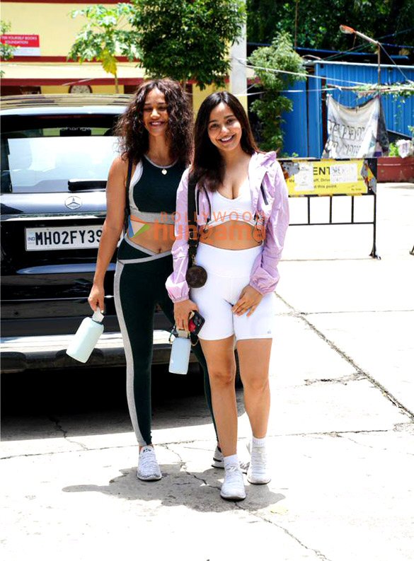 Photos: Neha Sharma and Aisha Sharma snapped outside the gym Photos: Neha Sharma and Aisha Sharma snapped outside the gym