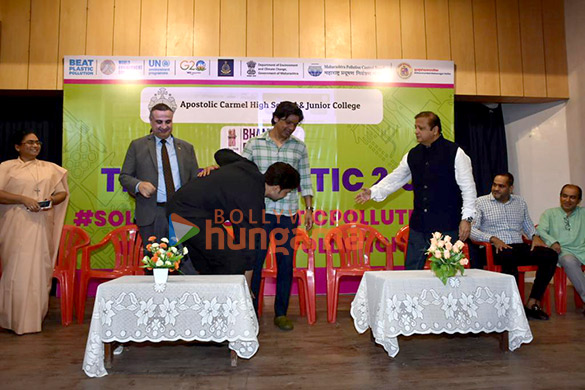 photos shaan and karan kundrra distribute stainless steel bottles books and stationery among kids after tree plantations at carmel convent girls school bandra 3