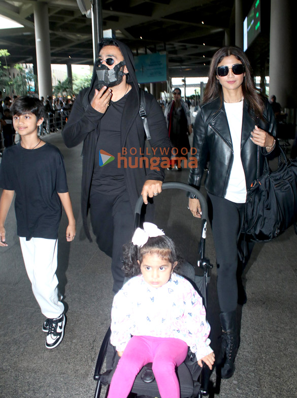 Photos: Shilpa Shetty, Raj Kundra and others snapped at the airport