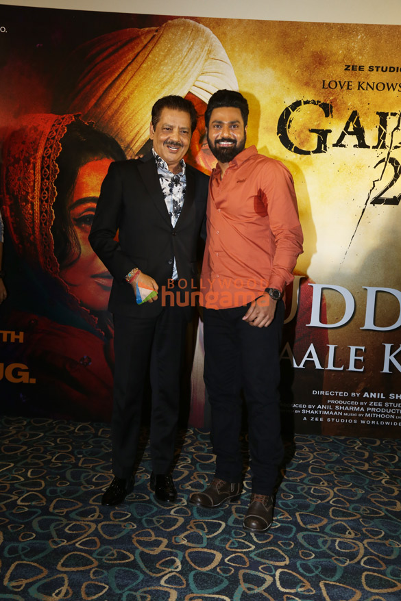 photos team of gadar 2 attend the song launch of their film udd jaa kaale kaava 5