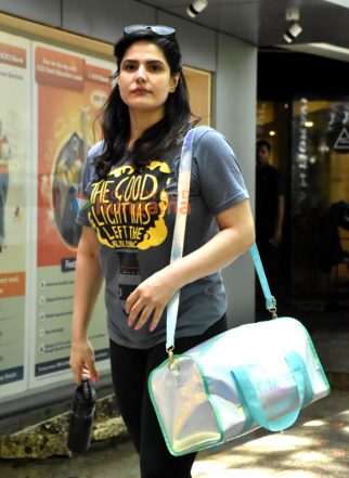 Photos: Zareen Khan, Aisha Sharma, Sooraj Pancholi and others snapped outside the gym in Bandra