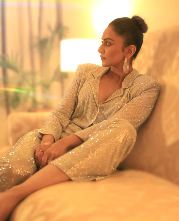 Rakul Preet Singh takes shimmer to a whole new level in this dazzling pantsuit
