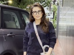 Rani Mukerji strikes a pose for paps as she gets clicked in the city