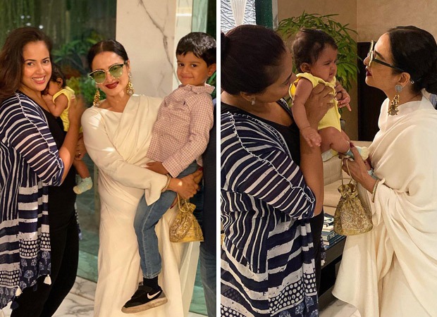 Sameera Reddy shares adorable throwback snaps of her kids with Rekha; see post