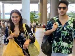 Sara Ali Khan & Ibrahim Ali Khan get clicked as they returns from their Goa Holiday