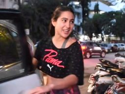 Sara Ali Khan waves at paps as she gets clicked outside a salon