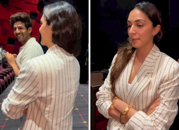 Satyaprem Ki Kattha: Kartik Aaryan and Kiara Advani receive standing ovation during their visit at a theatre, watch video 