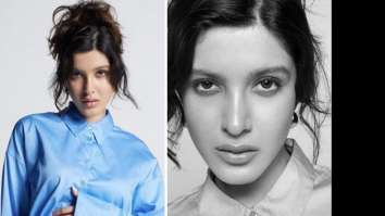 Shanaya Kapoor sets a trendy tone in blue satin shirt and brown pants for AJIO’s ad campaign