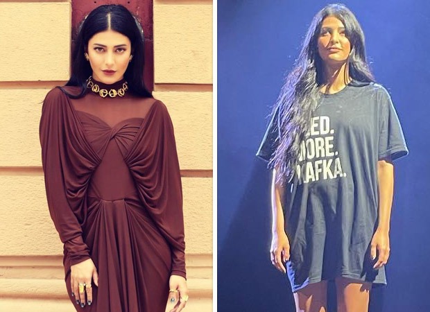 Shruti Haasan takes a trip down memory lane as she shoots at St. Andrews Auditorium