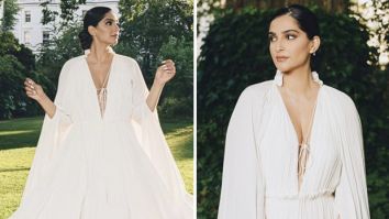 Sonam Kapoor’s summer spirit is soaring high in a long white ruffle dress worth Rs.3.84 Lakh