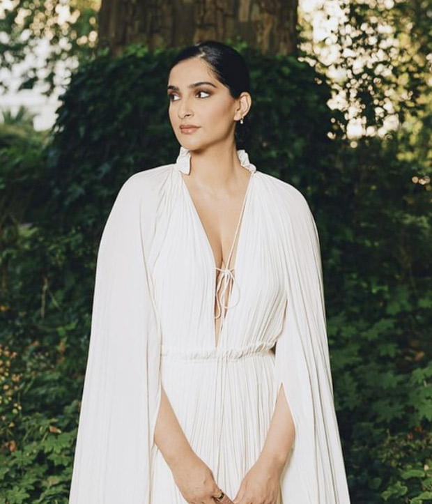 Sonam kapoor’s summer spirit is soaring high in a long white ruffle dress worth Rs.3.84 Lakh 