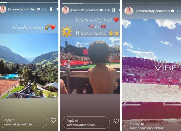 Kareena Kapoor Khan shares adorable snapshot of son Taimur Ali Khan soaking up a volleyball match in the Italian sunshine