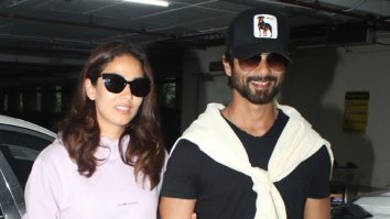 The cute Kapoors! Shahid & Mira pose for paps