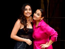 Vidya Balan & Prajakta Koli’s fun banter as they pose for paps