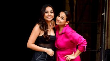 Vidya Balan & Prajakta Koli’s fun banter as they pose for paps